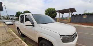 Caminhonete recuperada pela Polícia Militar