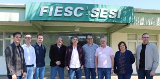Prefeito de Concórdia e secretários visitam o espaço do Sesi adquirido pelo município