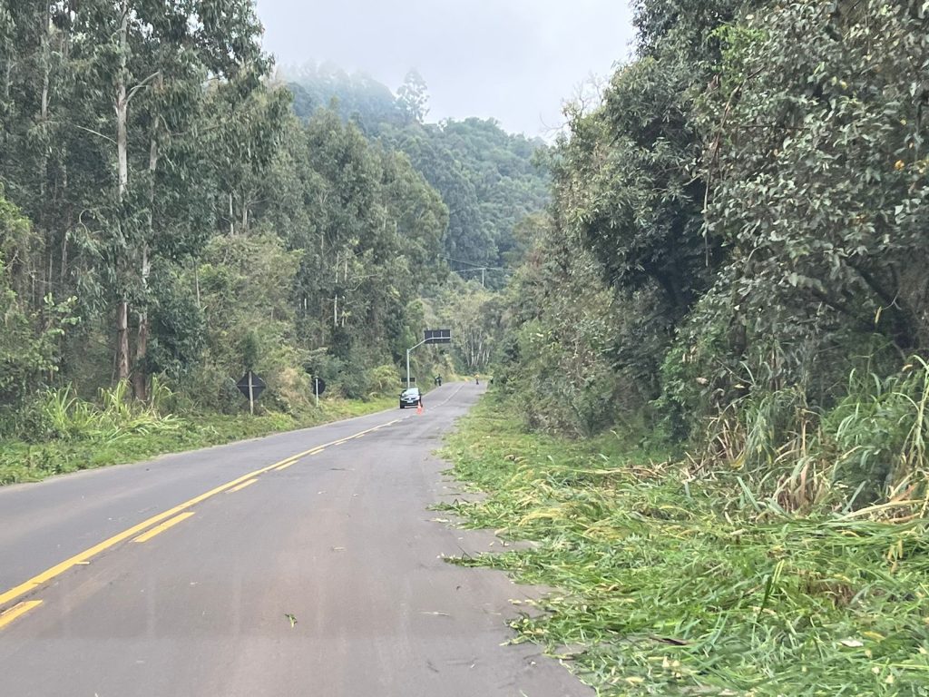 Roçadas são realizadas na SC-283 entre Seara e Chapecó