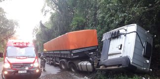 Dois acidentes são registrados na BR-282 em Maravilha