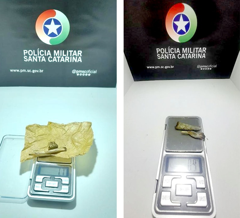 PM registra duas ocorrências de posse de drogas em Concórdia