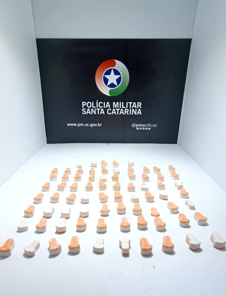 PM localiza bolsa com 74 comprimidos de ecstasy em Concórdia