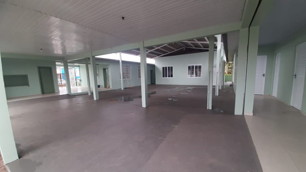 Seguem as obras do Centro Infantil Peter Pan, no bairro Bela Vista