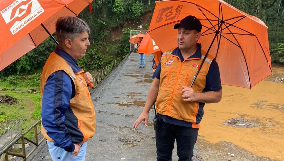 Prefeito vistoria pontos de alagamentos em Concórdia