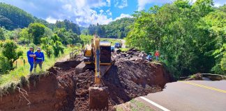 Iniciadas as obras na SC-355 em Jaborá