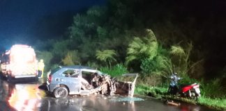 Colisão deixa uma morte e dois feridos na BR-163