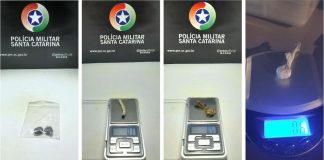 PM registra quatro ocorrências de posse de drogas em Concórdia