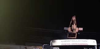 Incêndio atinge caminhões em Chapecó