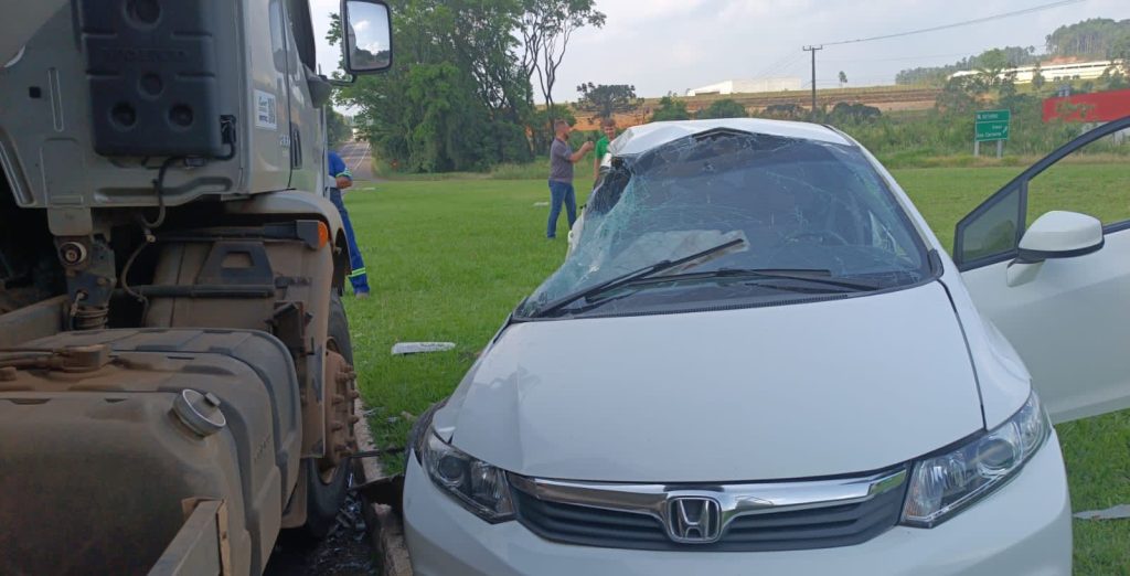 Grave acidente é registrado na BR-153 em Concórdia