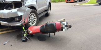 Colisão na BR-153 em Concórdia deixa duas pessoas feridas