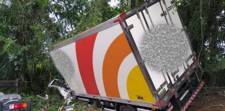 Motorista morre em acidente na BR-282 em São Miguel do Oeste