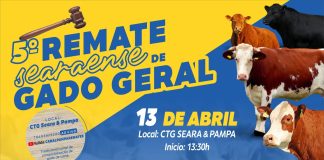 5º Remate Searaense de Gado Geral será neste sábado, 13