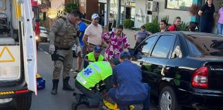 Acidente na Sete de Setembro em Seara