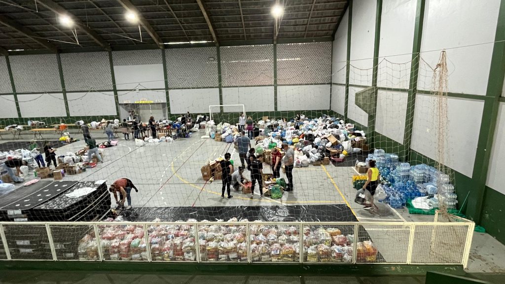 último dia de doações em Seara para os atingidos pelas chuvas no RS