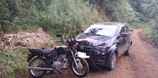 Motociclista fica ferido em acidente no interior de Itá