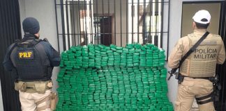 PRF e PMRv interceptam carro transportando 680 kg de maconha no Oeste de SC