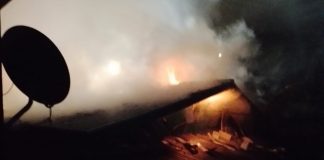 Incêndio atinge duas residências em São Lourenço do Oeste