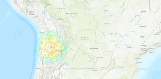 Tremores de terra no Chile puderam ser sentidos em Santa Catarina