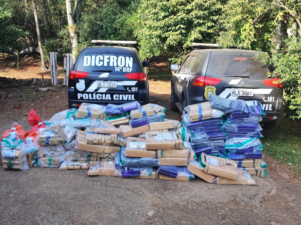 Polícia Civil incinera uma tonelada de drogas em Concórdia