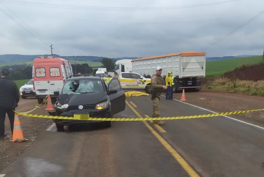 Atropelamento com morte é registrado na SC-480 em Bom Jesus