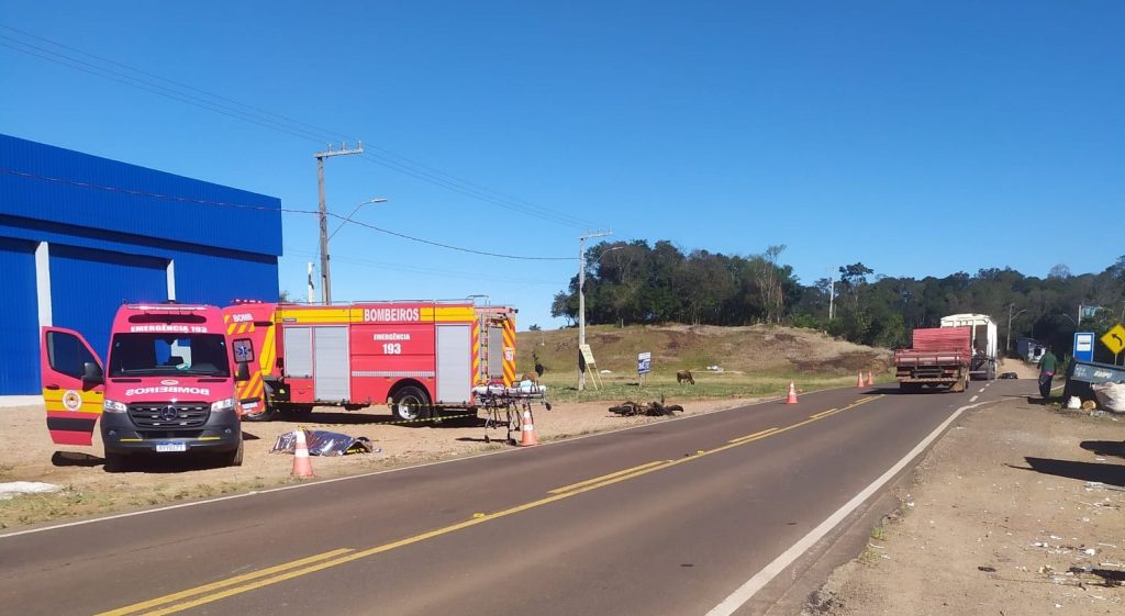 Motociclista morre em queda na SC-480 em São Lourenço do Oeste