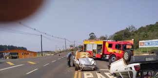 Colisão deixa idoso ferido em Quilombo