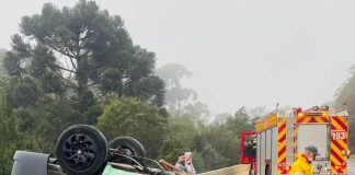 Duas pessoas morrem em acidente na BR-282 em Lages