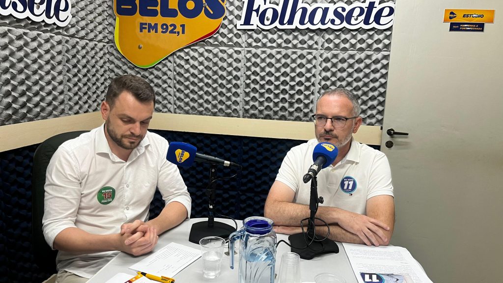 Candidatos a vice-prefeito de Seara participam de debate neste momento na Belos FM