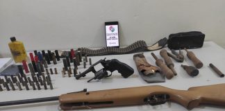 Homem é preso por ameaça e posse ilegal de arma de fogo em Ponte Serrada