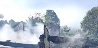 Incêndio destrói residência em Riqueza