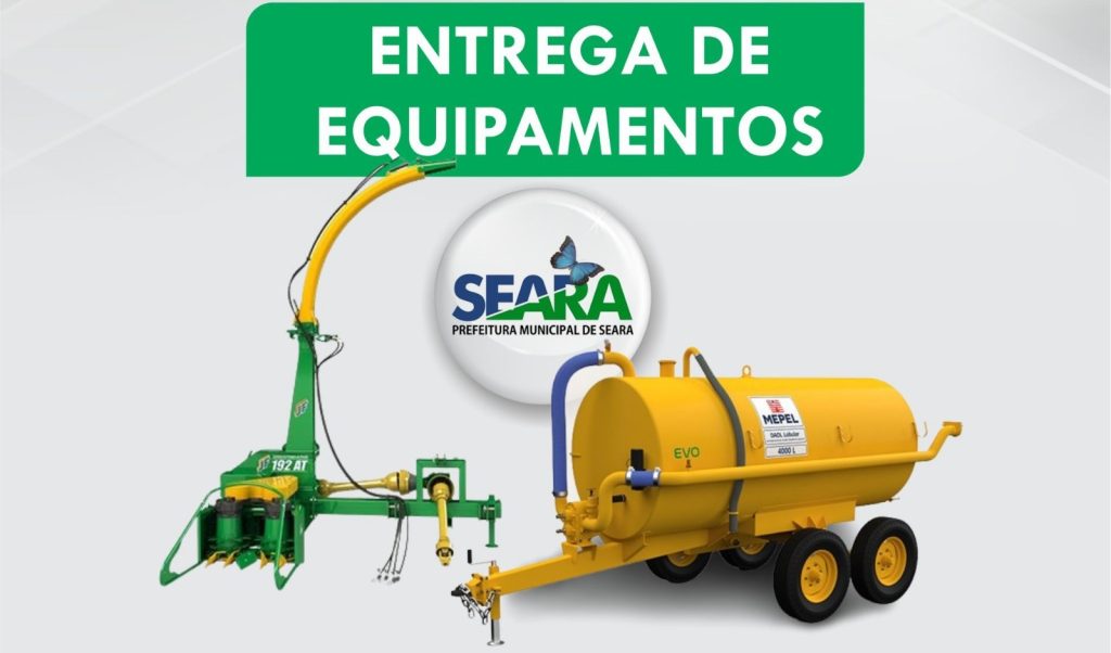 Equipamentos agrícolas serão entregues em linha São Rafael
