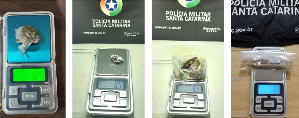 PM registra quatro ocorrências de posse de drogas na região