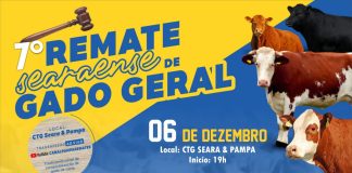 Remate Searaense de Gado Geral será na sexta-feira, 06