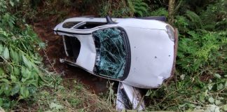 Após um dia, homem é resgatado de acidente em Ponte Serrada