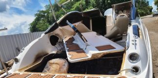 Incêndio em lancha deixa duas pessoas feridas em Itá