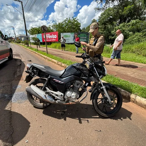 Acidente deixa motociclista gravemente ferido em São Miguel do Oeste