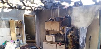 Casa é destruída por incêndio em Ipira