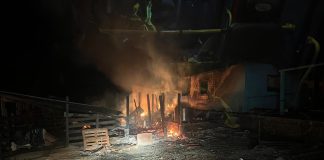 Incêndio atinge residência e barracão em Arvoredo