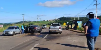 Acidente deixa três pessoas feridas na SC-467 em Capinzal