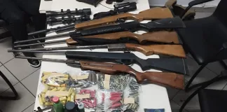 PM encontra arsenal em residência na BR-282 em Erval Velho