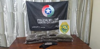 Fuga termina em prisão e drogas no Oeste de SC