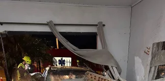 Veículo invade residência em Xanxerê