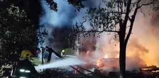 Incêndio destrói galpão em Iraceminha