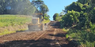 Estradas rurais em linha São Rafael recebem melhorias