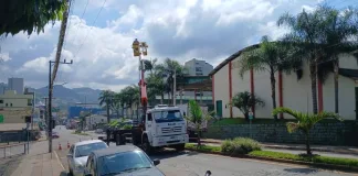 Iluminação pública de Seara recebe manutenção