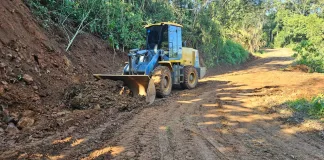 Alargamento é realizado na estrada de Dom Pedro até a ponte calha