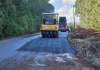 Avançam as obras de recuperação do asfalto do acesso à Nova Teutônia