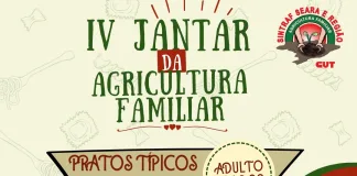 Jantar da Agricultura Familiar será no sábado, 19