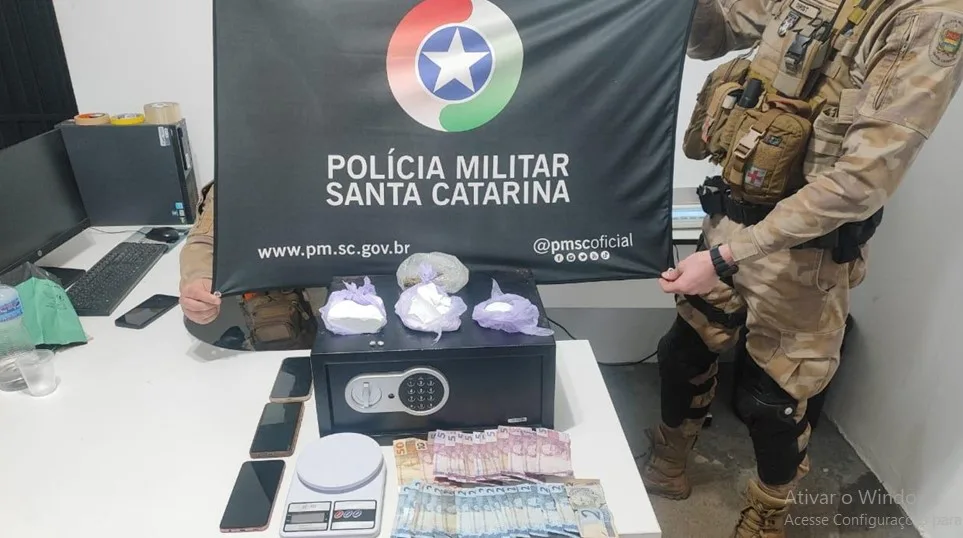PM atende diversas ocorrências de tráfico de drogas em Chapecó