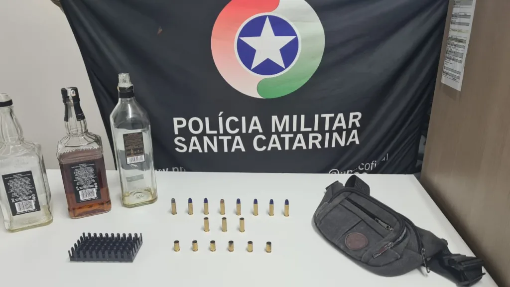 PM atende ocorrência de disparos de arma de fogo em bar de Xaxim